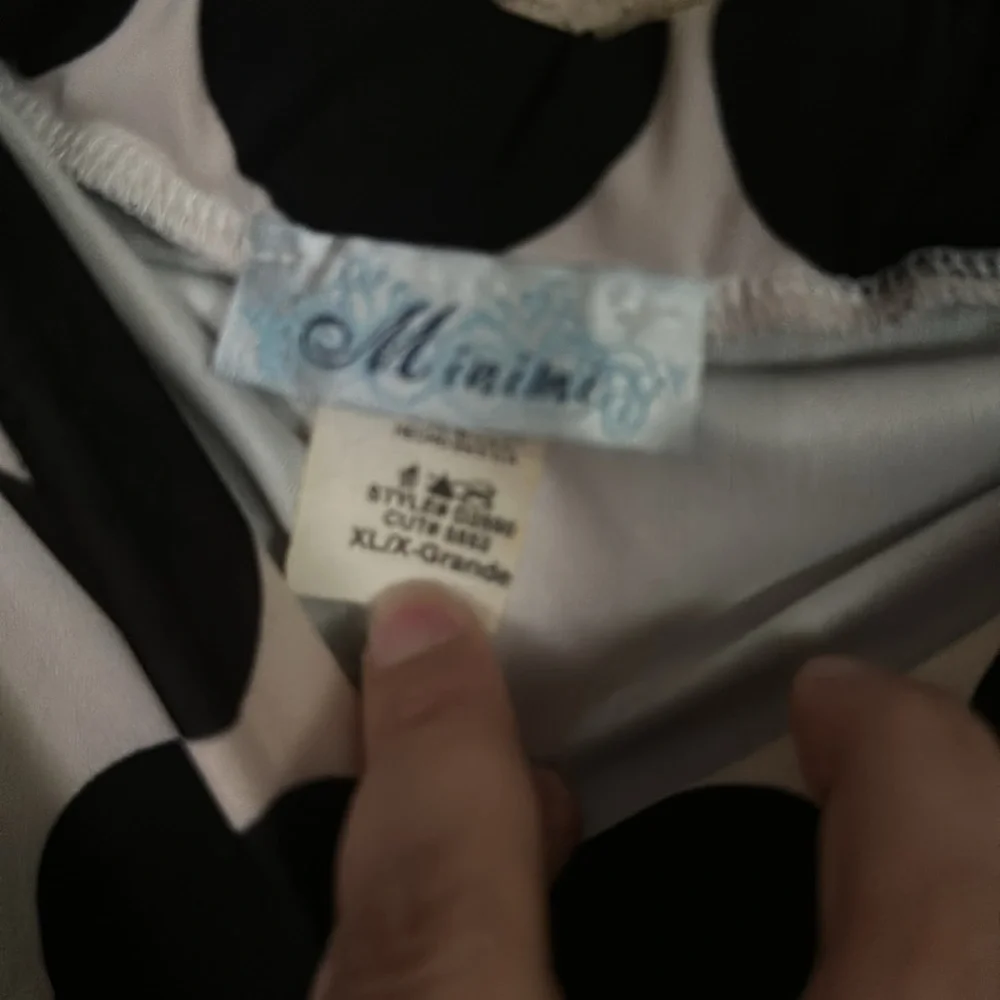 Black and White Polka Dot dress Xl - Picture 2 of 3